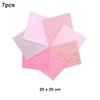 7 Premium Cotton Fabric Squares 25x25cm, Pre-Cut Plain Craft Fabric
