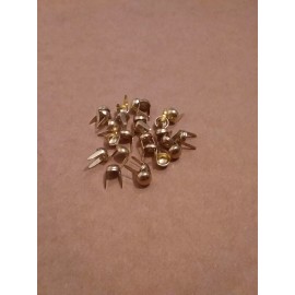 Unbranded 1/4" Solid Brass Round Spots / Studs For Leather (Pack Of 250)
