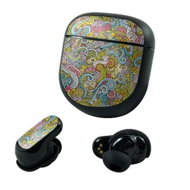 MightySkins Glossy Glitter Skin Compatible with Bose QuietComfort Earbuds II (2022) - Ultra Hippie | Protective, Durable High-Gloss Glitter Finish | Easy to Apply and Change Styles | Made in The USA
