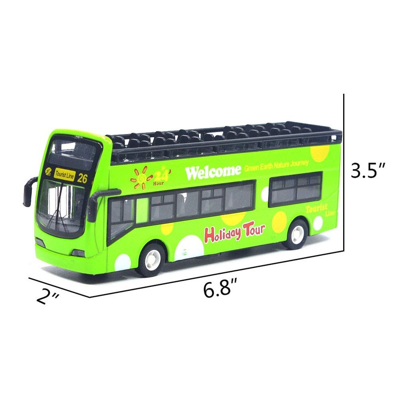 Ailejia City camión Sightseeing Double Decker camión Model Open Parte
