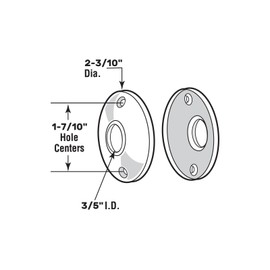newliplace 2 Pack Vintage Door Knob Round Rosettes, Classic Matte Black Old Style Door Knob Plates Replacement for Interior Doors