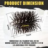 5” Round Poly Chimney Brush | Heavy-Duty Cleaning Head with