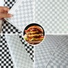 DYaprigo 200 Sheets Black and White Checkered Dry Waxed Deli