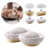10pcs White Linen Liner Cloth Cover Fit 8" 9" 10"