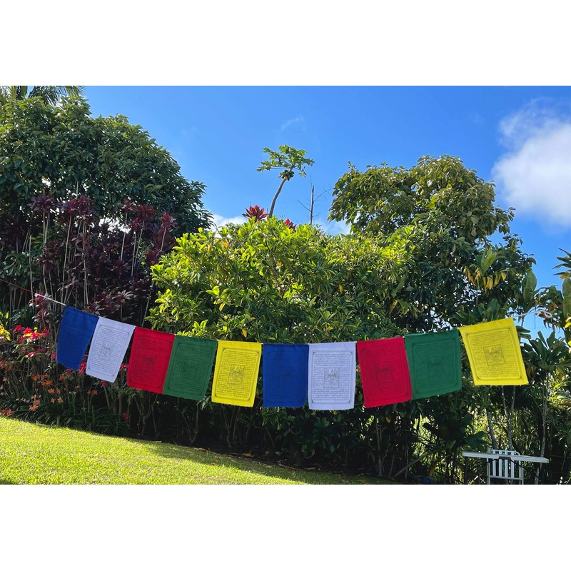 Guru Rinpoche Tibetan Prayer Flags From Nepal Set of 10