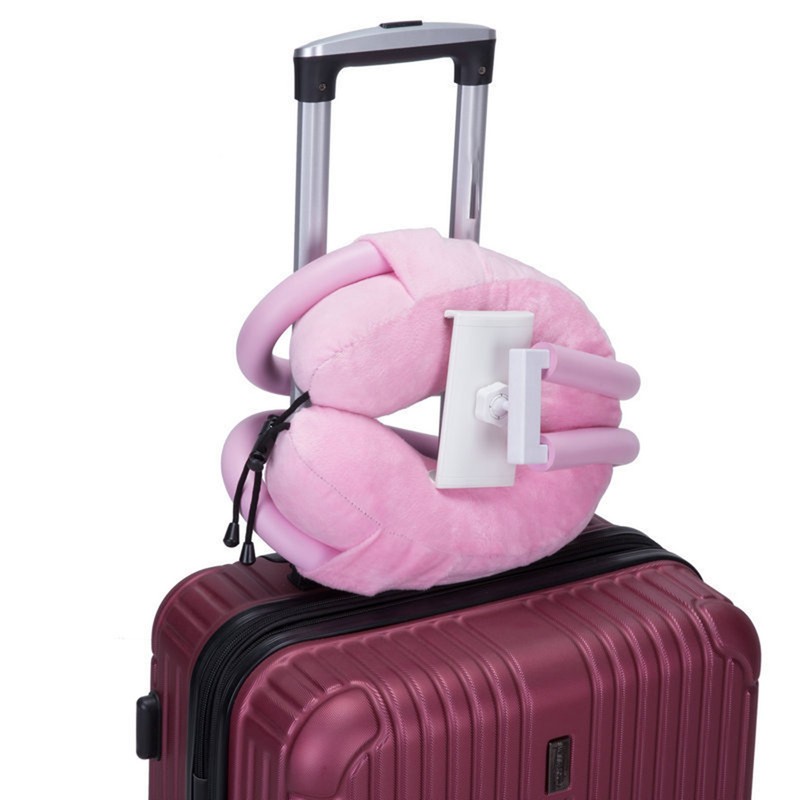 Neck Pillow Phone Holder U Shaped Pillow with Lazy Phone