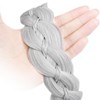 Oplira Wide Braid Headband with Teeth Synthetic Hair Braid Headband