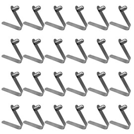 24 Pieces Kayak Paddle Push Snap Clips, Stainless Steel Push Button Clip Kayak Paddle Spring Clip Tent Pole Clips Stainless Steel Kayak Paddle Snap Kayak Spring Clips for Tents Kayak Paddle Tent Pole