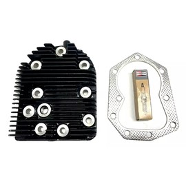 Lil Red Barn Cylinder Head, Head Gasket & Spark Plug for Kohler K241 K301 K321 M10 M12 M14, Cast Iron K Series and Magnum Series Replaces # 47-015-06-S, 230670-S