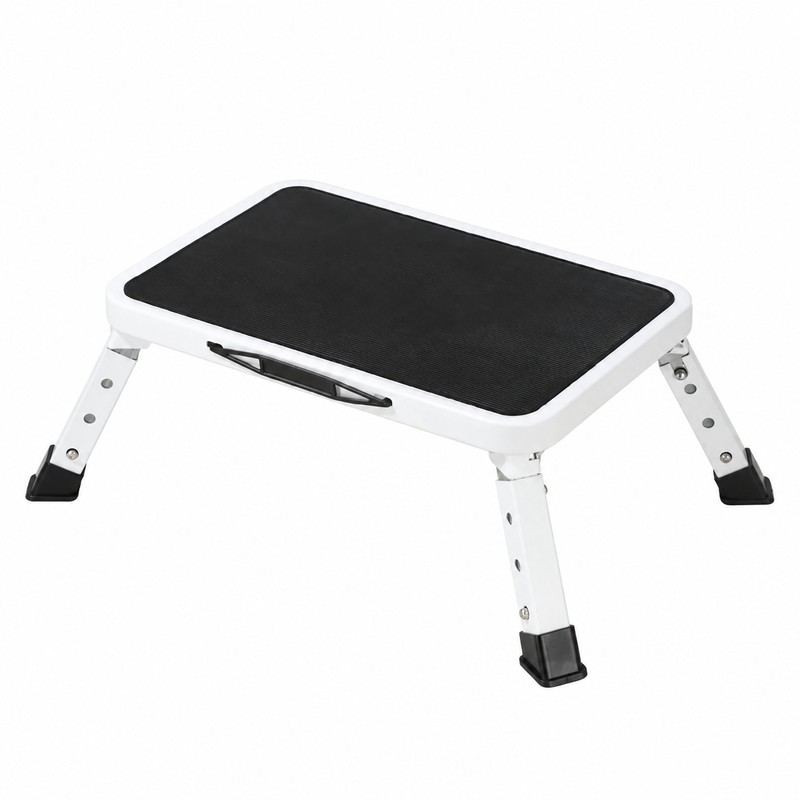 Adjustable Folding Step Stool for Home & RV, 3 Height