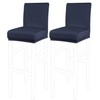 PiccoCasa Set of 2 Bar Stool Covers with Elastic Bottom,