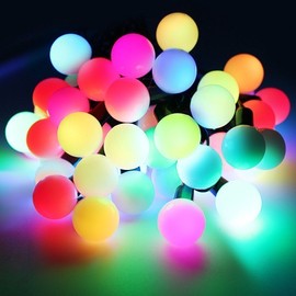 Hann Solar String Lights, 30 LEDs Waterproof Color Changing Globe Ball Fairy Lights for for Garden, Yard, Home, Landscape,Christmas Party (Multi-Color)