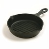 Norpro Pre-Seasoned Cast Iron 6.75 Inch Round Grill Pan