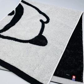 Kainoon Imabari Towel, Panda Face Towel, Panda Panda Panda, 13.4 x 31.5 inches (34 x 80 cm), Made in Japan, Imabari, 100% Cotton, Gentle on Skin, Cute, 100% Cotton, Panda Pattern, Kindergarten