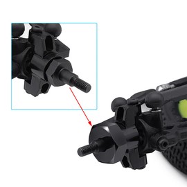 MOHERO 4Pcs 8mm to 12mm RC Hex Hubs Adapter - Big Wheel Conversion Kit for Losi Mini-T 2.0 & Mini-B 1/16 1/18 RC Off-Road Truck