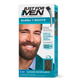 Kit Tinte Just For Men Castaño Osc Med Para Cabello Y Barba Castaño Oscuro Medio