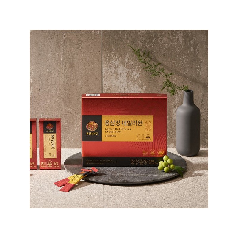 CJ CheilJedang 동원천지인 홍삼정 데일리원 (10ml 30포 30일분)_50028 Dongwon Cheonjein