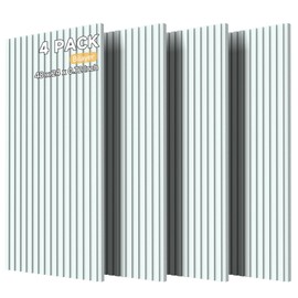 4 Pack Bilayer Acoustic Panels, 48” x 24” x 0.72” Sound Proof Wall Panels,Sound Absorbing Acoustic Wall Panels for Echo Absorption,Sound Dampening Panels,Soundproof Tiles,White