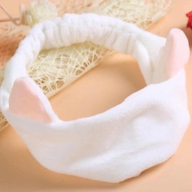 Microfiber Pink Shower Headband Face Washing Headband 4ea
