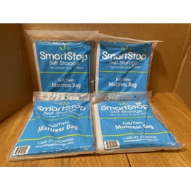 SmartStop Smart Stop Full/Twin Mattress Bag 54" X 10" X 87" Blocks Stains & Dirt-Lot Of 4