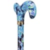 Dark Blue Vivienne May Designer Derby Adjustable Cane