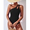 BEILON one Piece Swimsuit (as1, Alpha, s, Regular, Regular, Black)