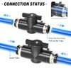 ERGAOBOY 5 Pcs 10mm OD Pneumatic Ball Valve, Push to