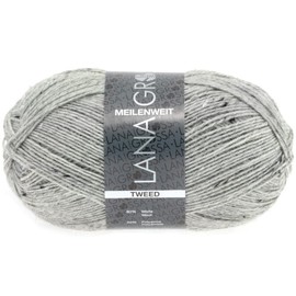 LANA GROSSA Meilenweit 100 | Classic Socks, Plain and Printed, Machine Washable | Hand Knitting Yarn Made of 80% Virgin Wool and 20% Polyamide | 100 g Wool for Knitting and Crocheting | 420 m Yarn