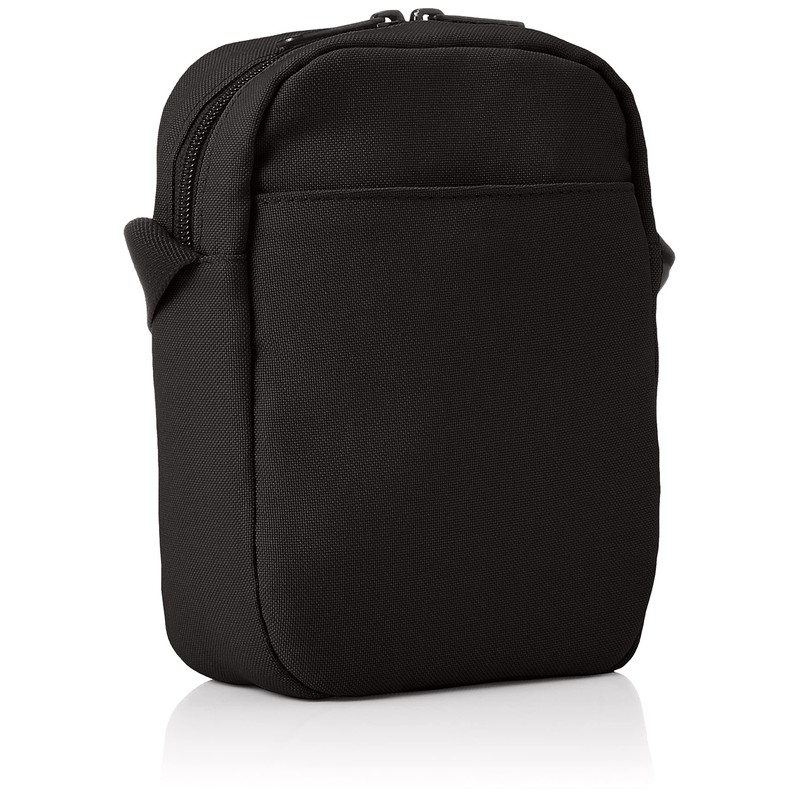 Kangol Shoulder Bag, Leather Tag, Vertical, Black