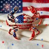250th Anniversary Crab Brooch Pin, American Flag Enamel Lapel Pin,