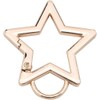 Star-Shaped Stainless Steel Keychain Clip - Carabiner Snap Hooks with