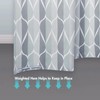 Gelbchu Grey Long Geometric Shower Curtain, Waterproof Design and Polyester,