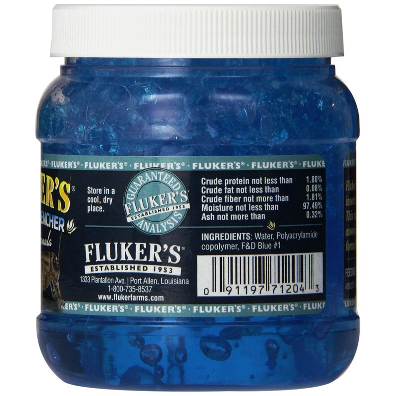 Fluker's Cricket Quencher Original Formula, Black, 8-Ounce