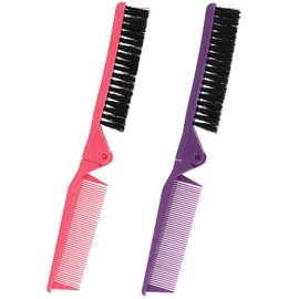 iplusmile 2 Piezas Peine Plegable de Bolsillo Cepillo de Pelo para Viaje