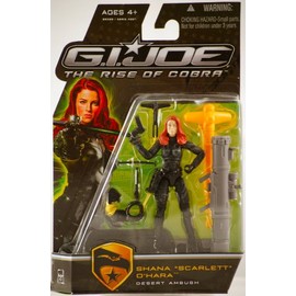 G.I. Joe The Rise of Cobra 3 3/4" Action Figure Shana "Scarlett" O' Hara (Desert Ambush)