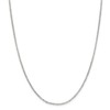 Solid 925 Sterling Silver 2mm Rolo Chain Necklace 18" -