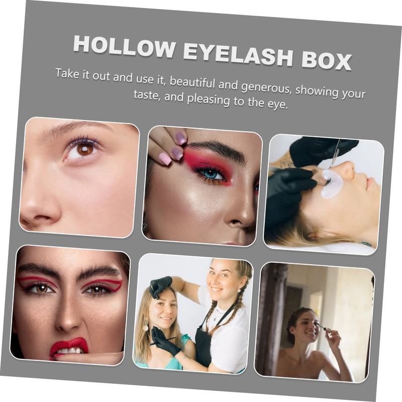 Minkissy 30pcs Creative False Eyelash Packaging Box Window Portable and