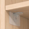 XATDOMESD 12 Pack Adhesive Shelf Bracket,Shelf Support Pegs for Shelves