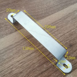 Fence Panel Safety Brackets for Concrete or Wood, Pack of 20 Posts Fits 4" x 4" Posts Strong Galvanised Steel Pre-Drilled with 40 Screws