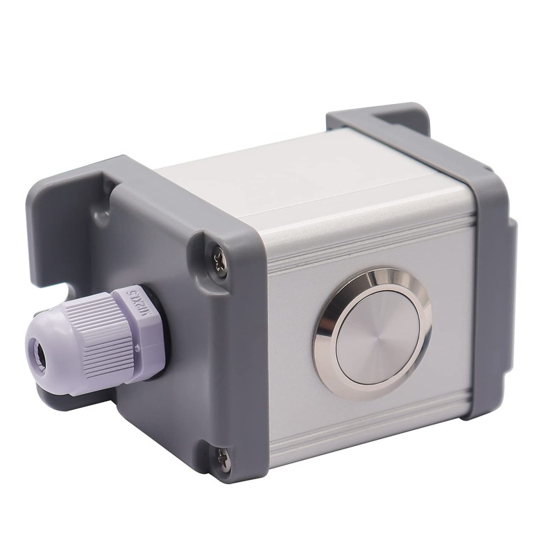 mxuteuk 22mm Momentary Push Button Switch Box Stainless Steel Metal
