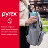 Pyrex 24-Oz Color Changing Glass Water Bottle with Silicone Coating,