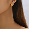 Large Gold Chunky Earrings for Women Big Gold Statement Earrings