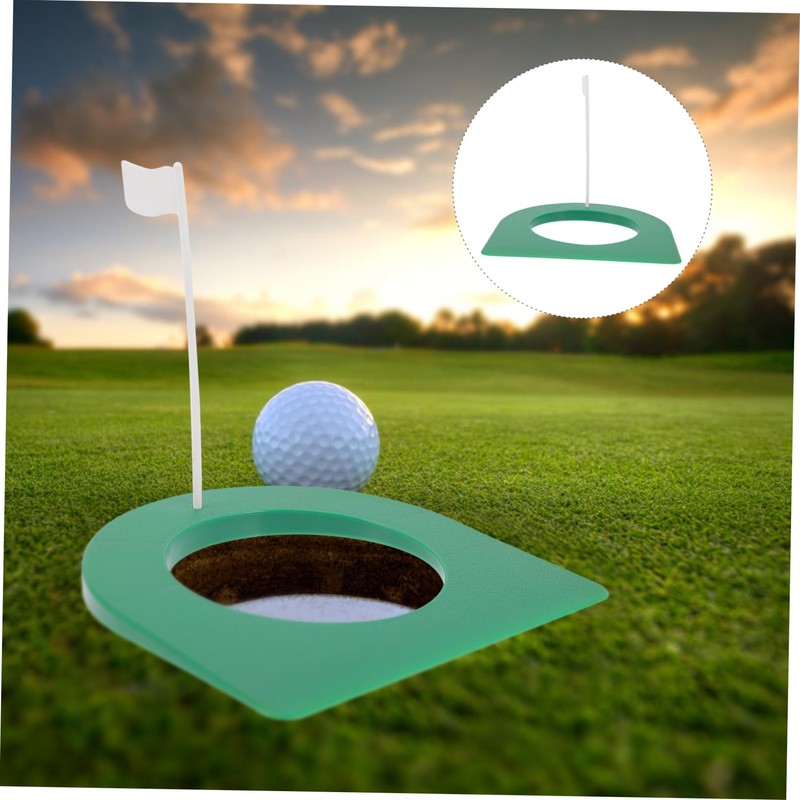 SUPVOX Golf Putting Cup Training Aid 2 Sets Plastic Indoor