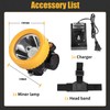 Yongkist Rechargeable Mining Headlamp with 7 LEDs, Explosion-Proof Cap Light