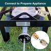 GASPRO 0-20 PSI Adjustable Propane Regulator with Braided Hose, High