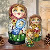 Little Baby-Boy 3-Nest Matreshka Wooden Nesting Dolls Set - 14730B