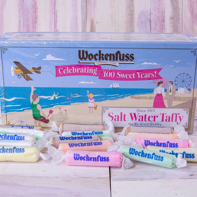 Wockenfuss Candies Lime Taffy, 1lb