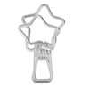 100Pcs Star Binder Clips Hollow Out Cartoon Style Strong Clamping