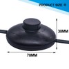 Twidec/Foot Switch Floor Black Foot Pedal Push Switch Round Inline