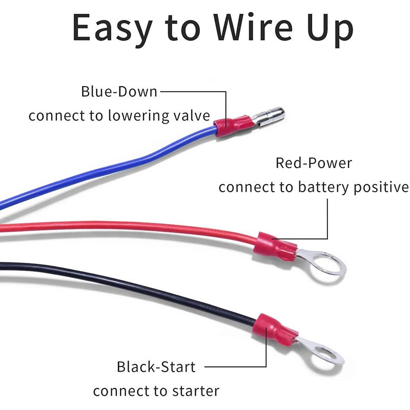 USLICCX 3 Wires Single Acting Remote Controller Switch Hydraulic Pump